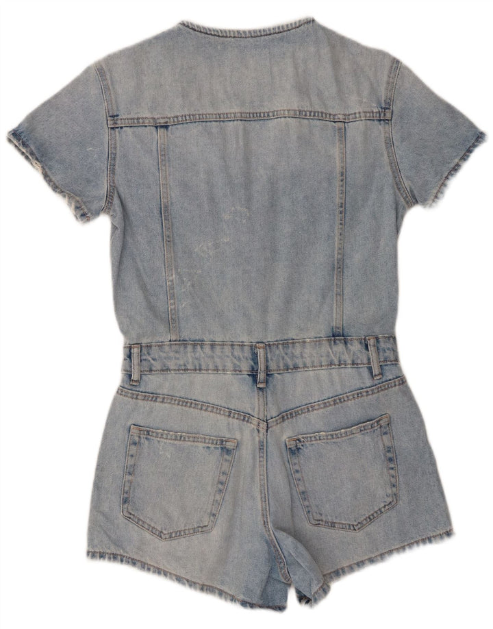 Costum pentru femei Zara din denim învechit UK 10 Bumbac albastru mic