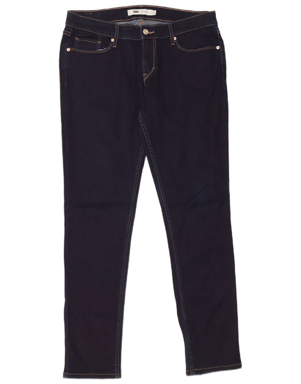 Blugi skinny pentru femei Levi's 524 US 11 Large W30 L32 Bumbac bleumarin