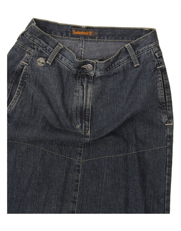 TIMBERLAND Womens Denim Skirt US 2 XS W30 Blue Vintage Timberland and Second-Hand Timberland from Messina Hembry 
