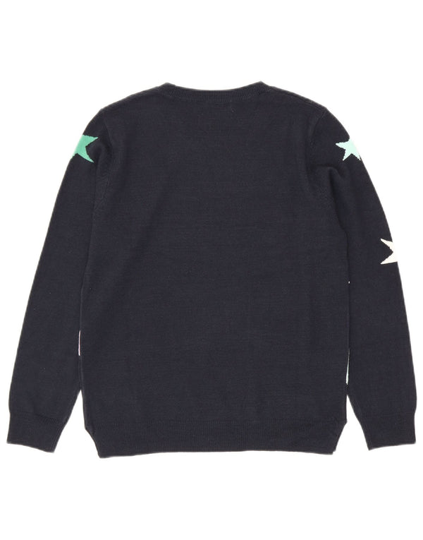 Pulover pentru femei Marks & Spencer cu decolteu rotund UK 10 Mic bleumarin
