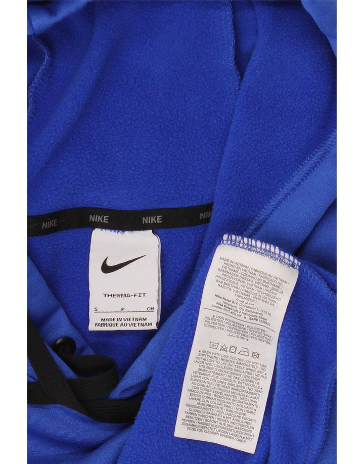 Pulover Nike Therma-Fit pentru bărbați, mic, albastru, poliester