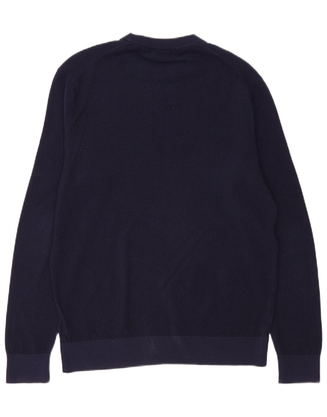 BROOKS BROTHERS Pulover pentru bărbați cu gât crew pulover din lână merinos albastru bleumarin mediu