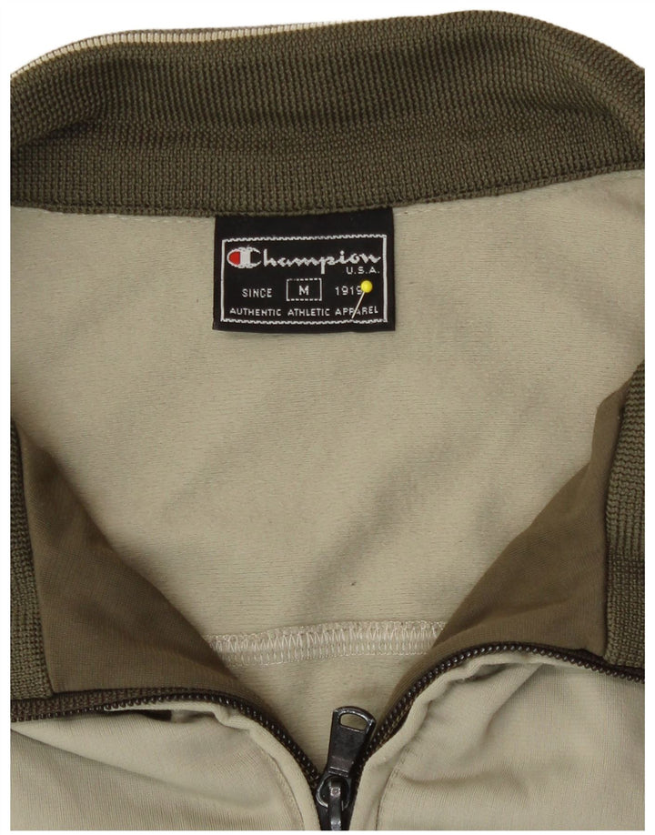 Jachetă de top pentru trening Champion pentru bărbați, poliester mediu bej