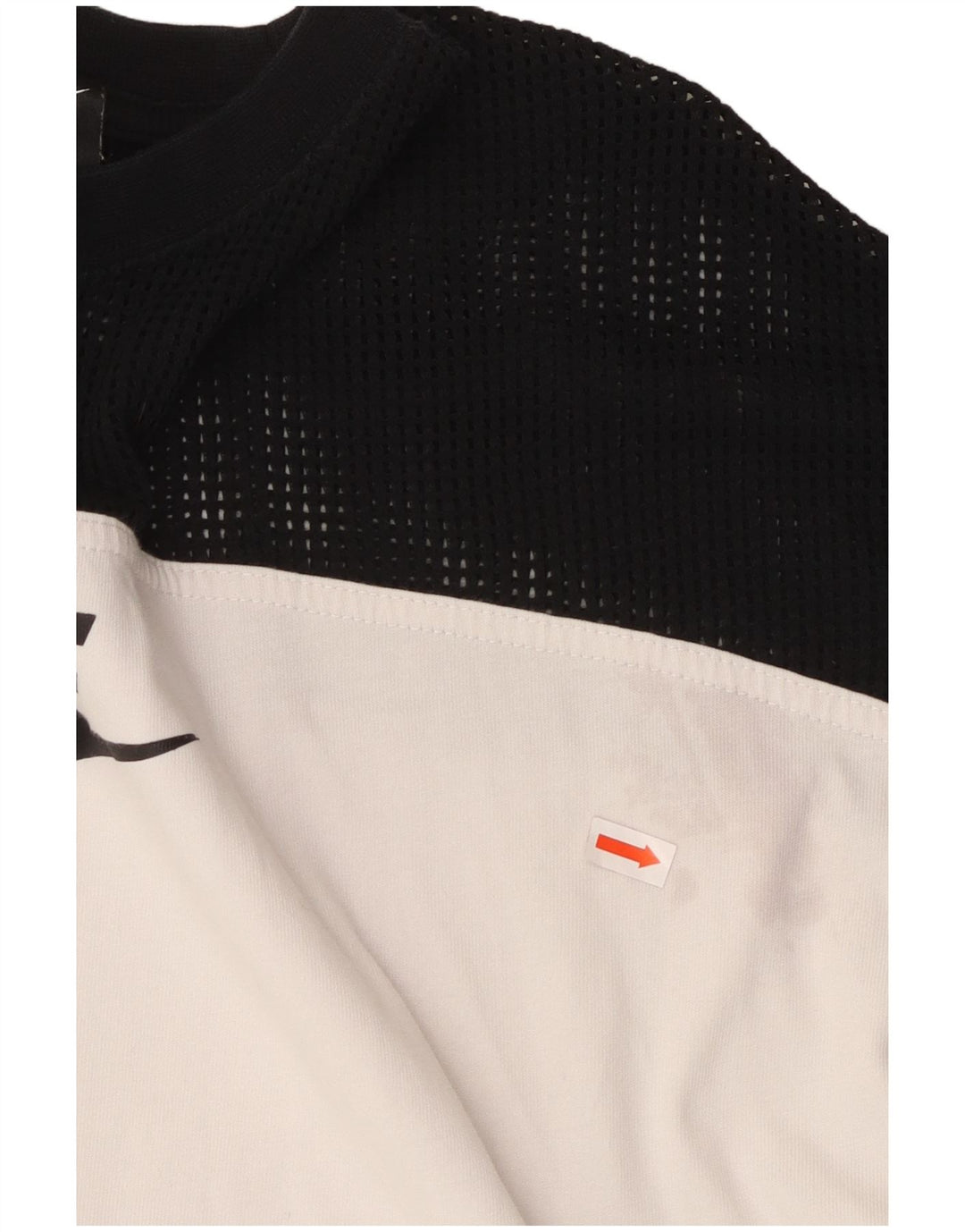 Tricou grafic crop NIKE pentru femei Top UK 10 Small White Colorblock