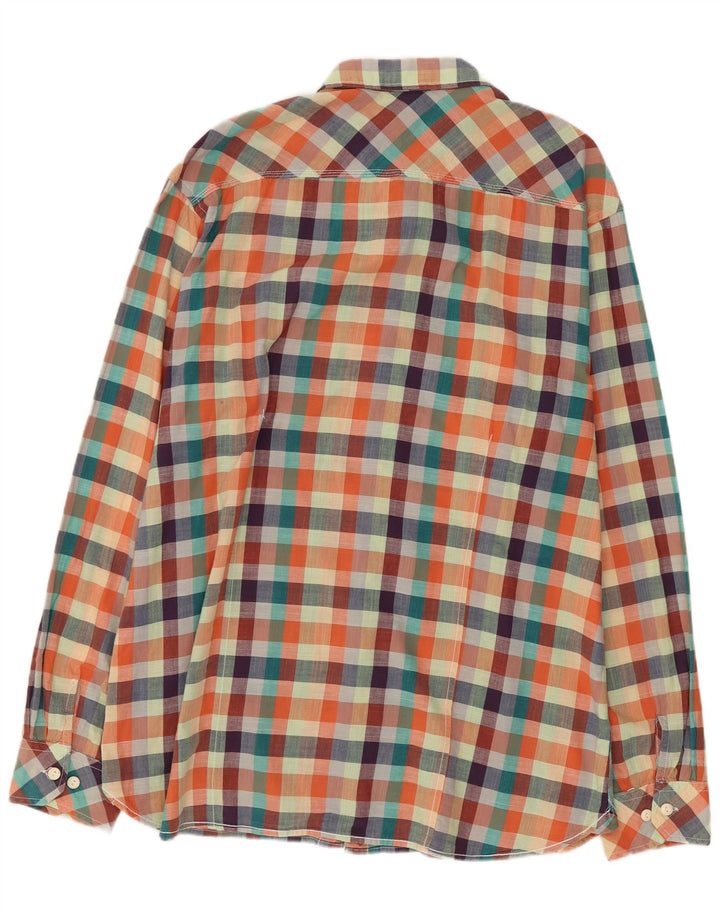 Cămașă pentru bărbați Scotch & Soda 2XL, bumbac cu carouri multicolore
