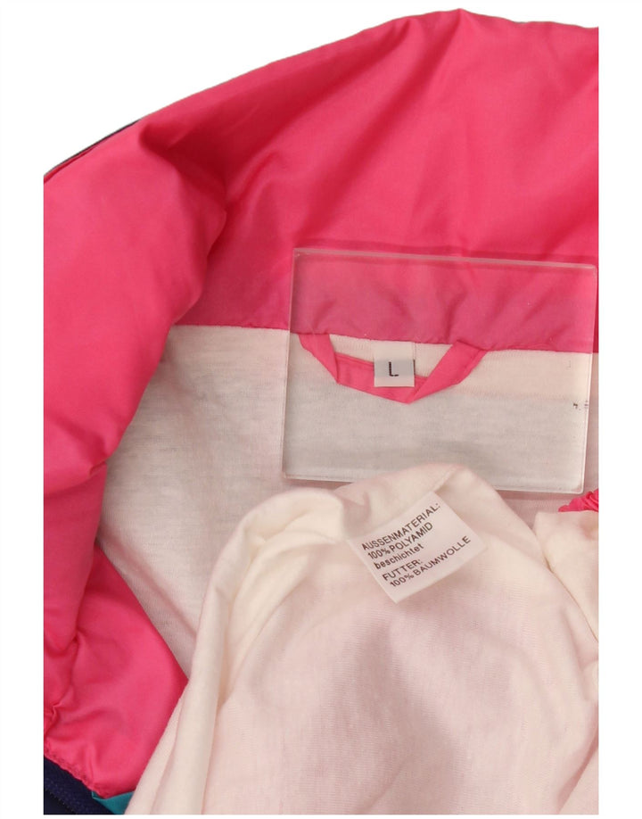Jachetă Anorak Vintage pentru bărbați UK 40, mare, roz, poliamidă color bloc