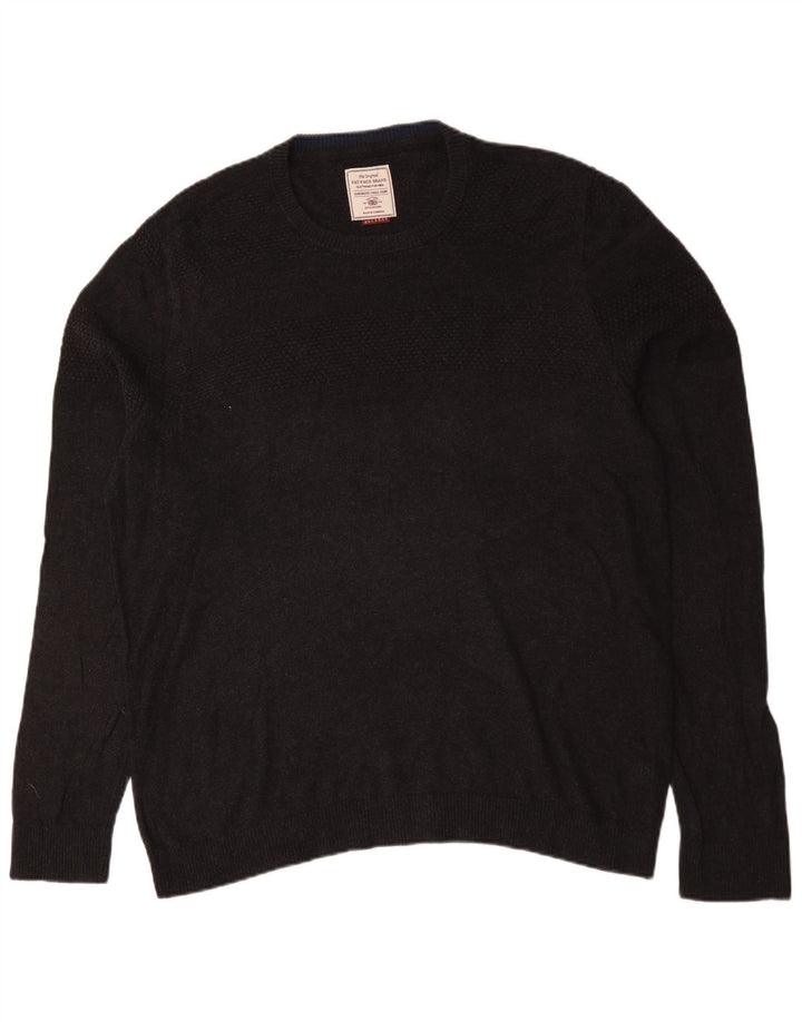 Pulover pentru bărbați Fat Face cu gât crew, bumbac gri 2XL