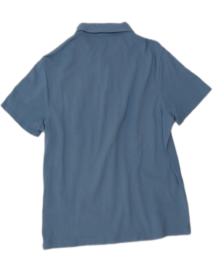 K-WAY Mens Polo Shirt Medium Blue Vintage K-Way and Second-Hand K-Way from Messina Hembry 