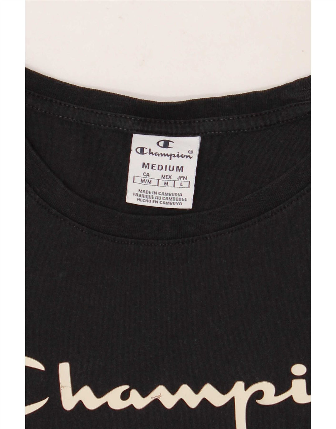 Tricou grafic Champion pentru femei Top UK 12 Medium Black