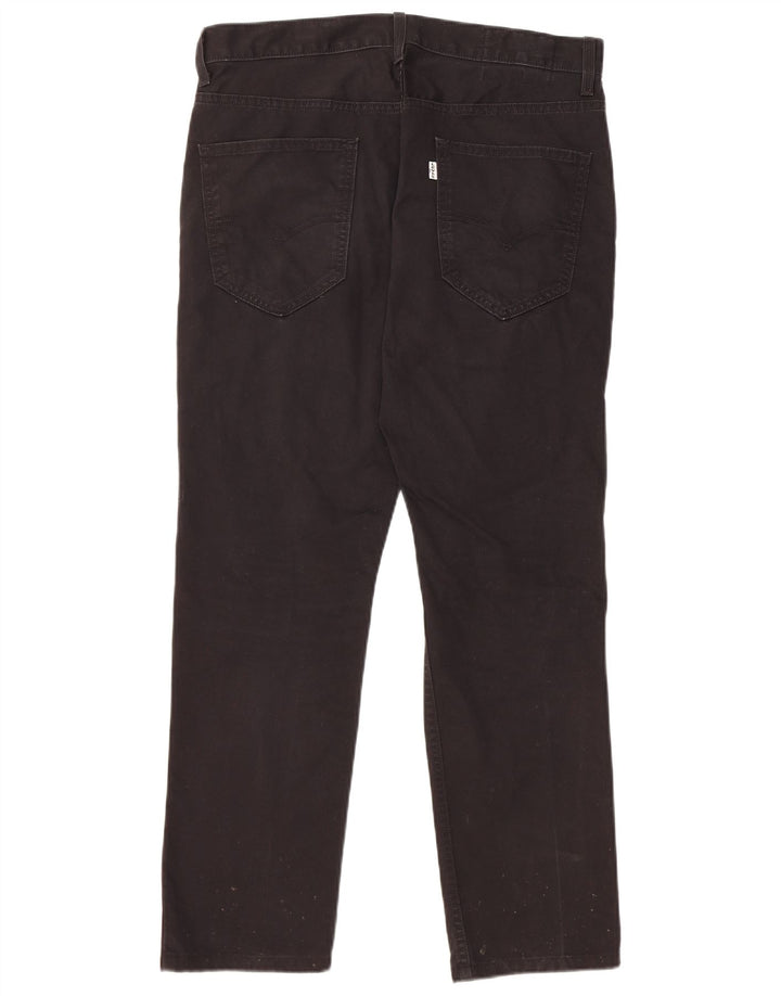 Pantaloni chino drept bărbați Levi's L32 L27 bumbac negru