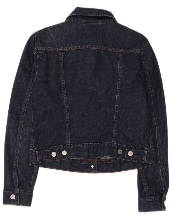 Jachetă Levi's Crop Denim pentru femei UK 12 Medium Bleumarin Bumbac