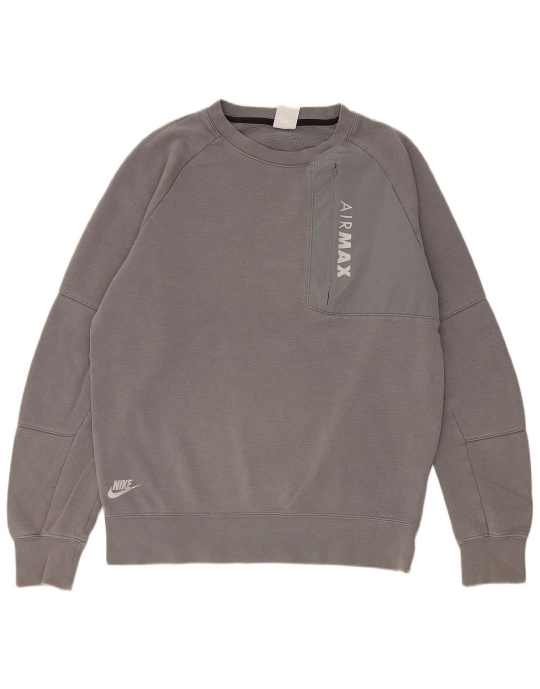 Hanorac grafic pentru bărbați Nike Pulover, bumbac, gri mediu