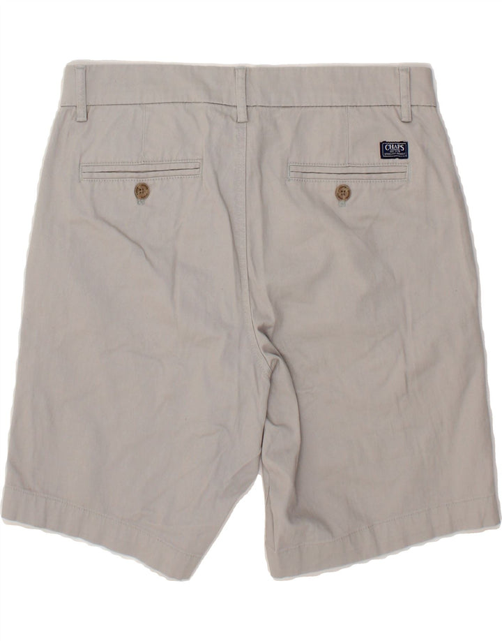 CHAPS Womens Chino Shorts W30 Medium Grey Cotton Vintage Chaps and Second-Hand Chaps from Messina Hembry 