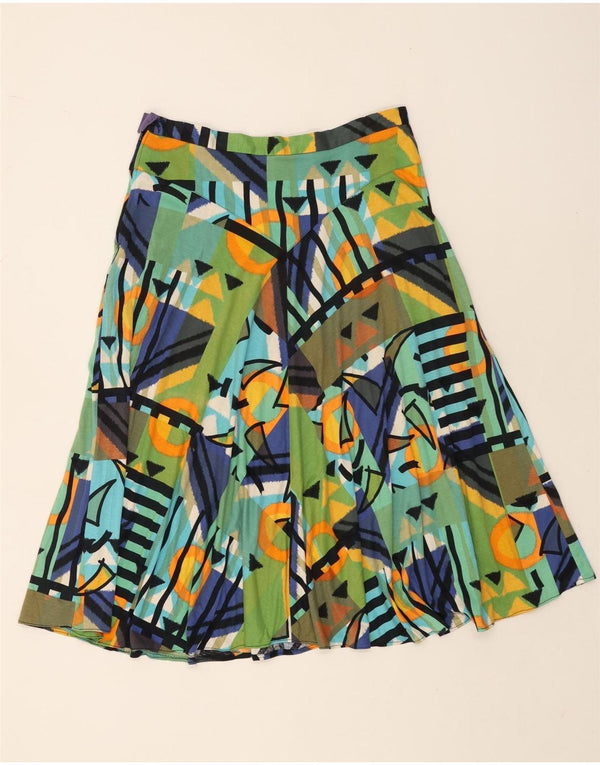 Josephine Womens A-Line Skirt IT 42 Large W32 Multicoloured Geometric
