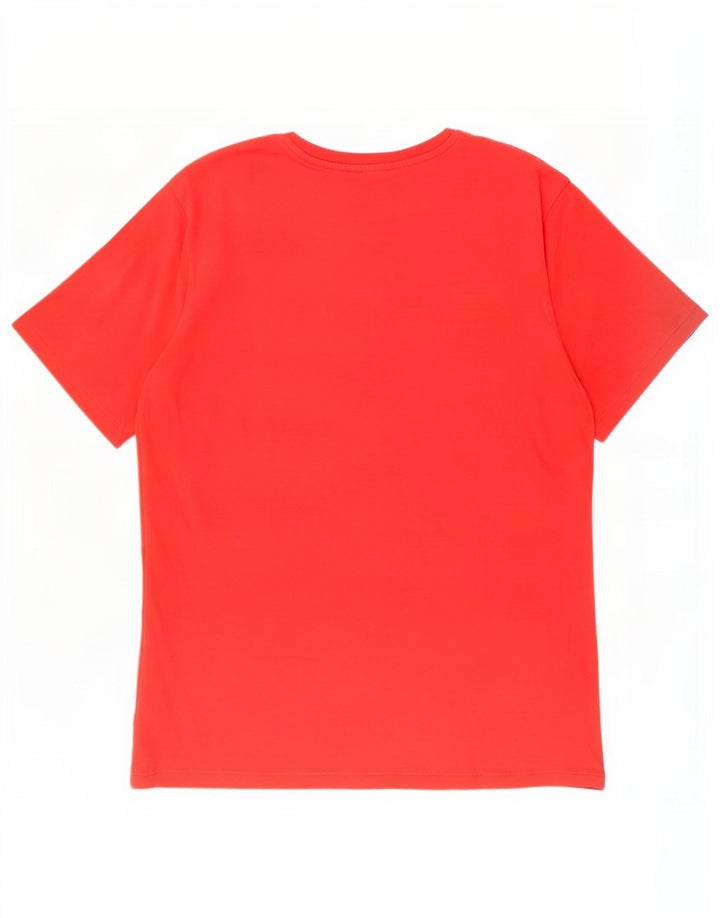 Tricou grafic North Sails pentru bărbați Top din bumbac roșu mediu