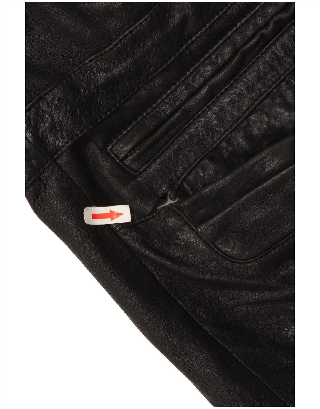 Jachetă de piele pentru bărbați Pierre Cardin UK 42 XL Negru