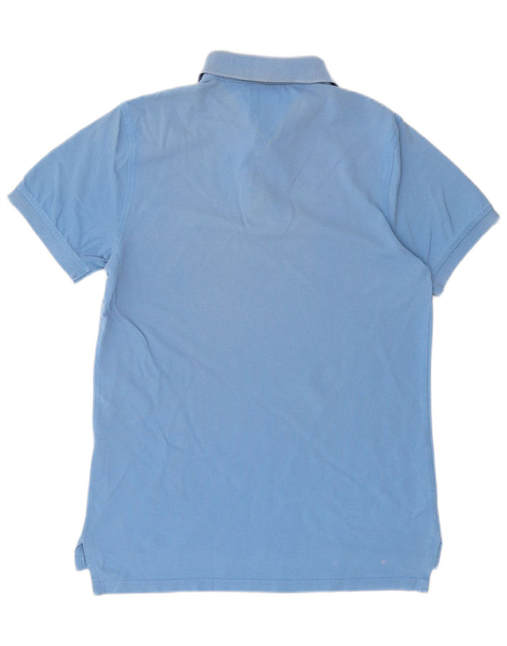 Tricou polo TOMMY HILFIGER pentru bărbați, bumbac albastru mediu
