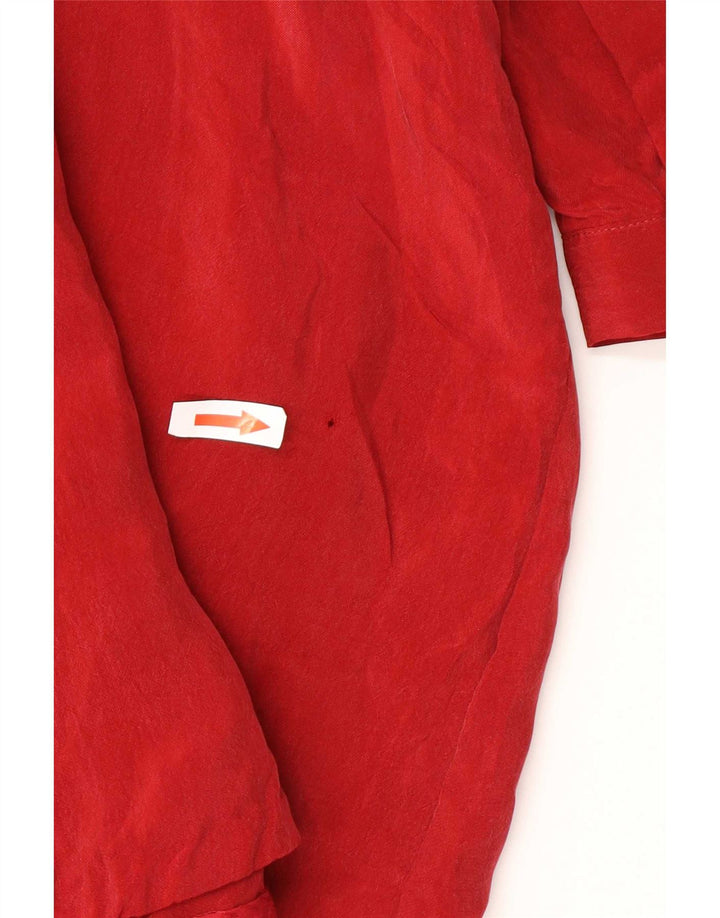 Cos Rochie de bază cu mânecă lungă pentru femei, cu strângere largi, EU 36, roșu mic, Cupro