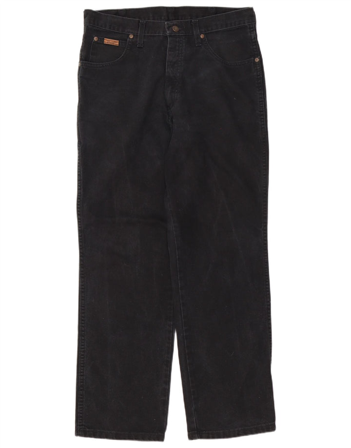 Blugi drepte pentru bărbați Wrangler Ohio W33 L30 bumbac negru
