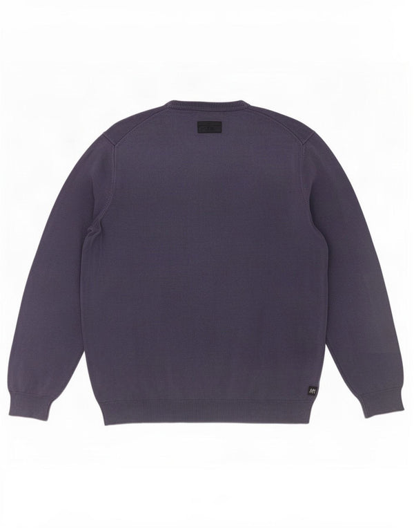 Pulover pentru bărbați Henry Cottons cu gât crew, XL, bumbac bleumarin