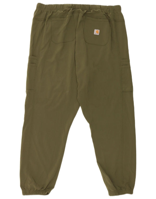 Pantaloni cargo Carhartt pentru bărbați, XL W38 L27, poliester verde