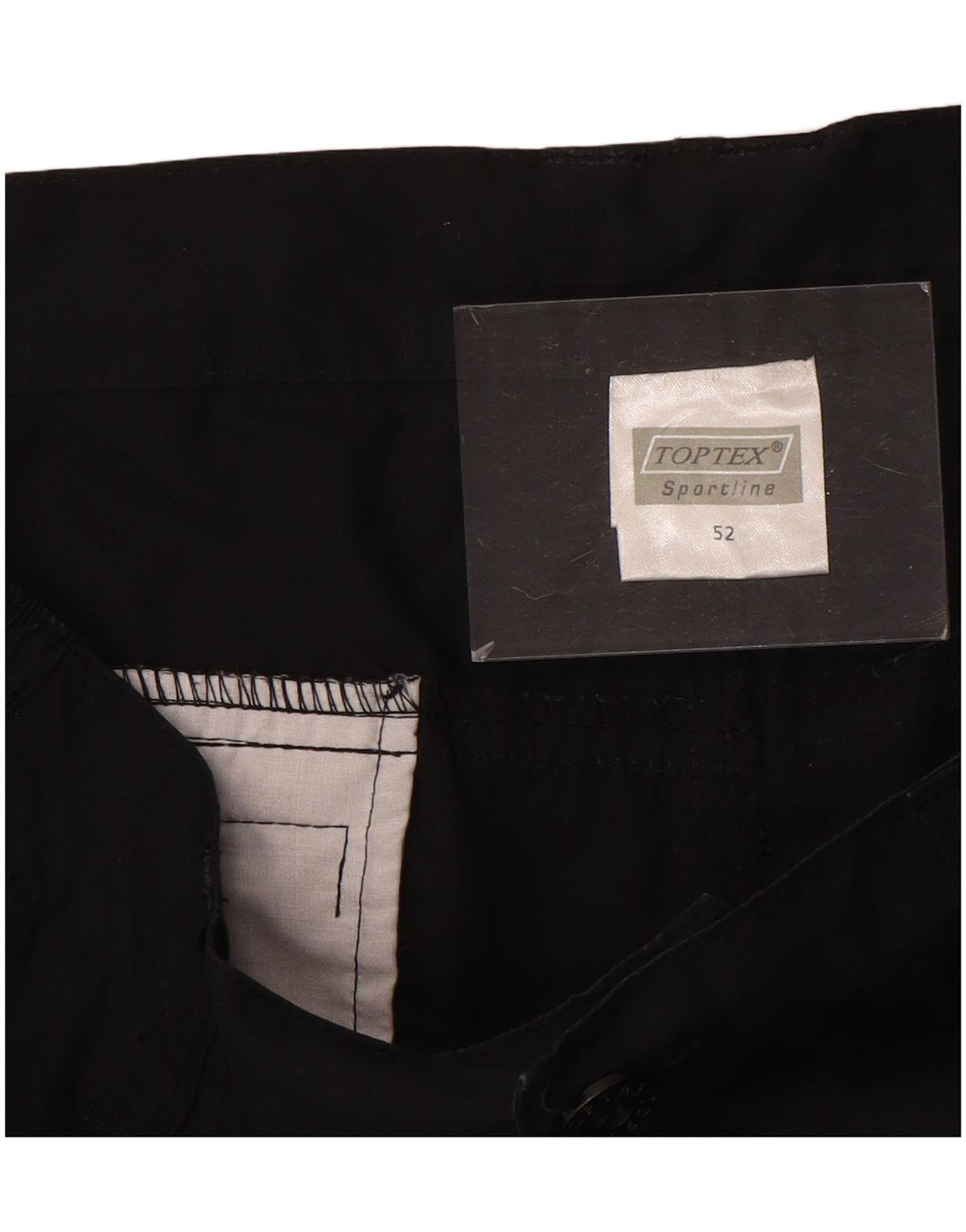 Pantaloni cargo drepți pentru bărbați TOPTEX IT 52 XL W36 L33 bumbac negru
