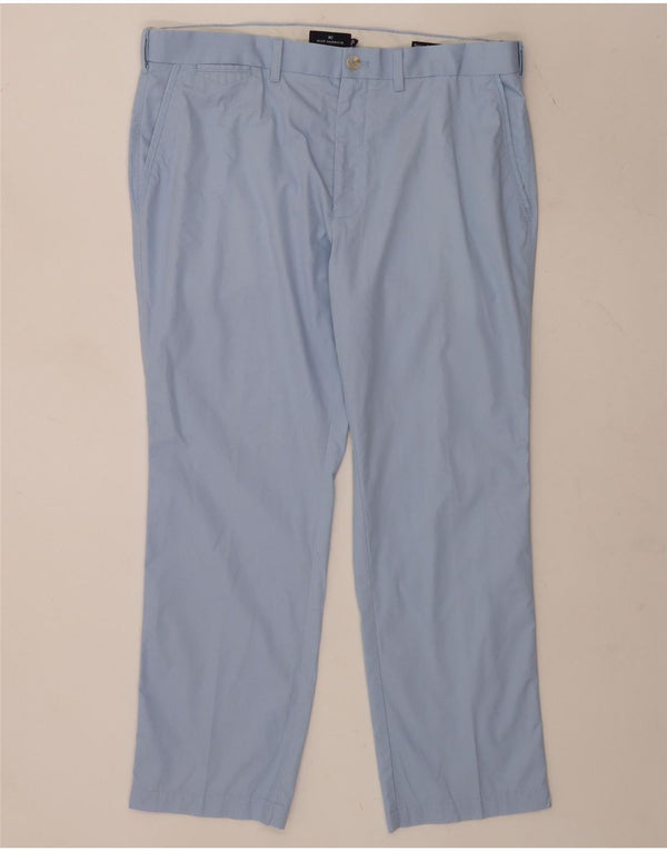 Pantaloni chino drepți pentru bărbați Marks & Spencer L38 L29 Bumbac albastru