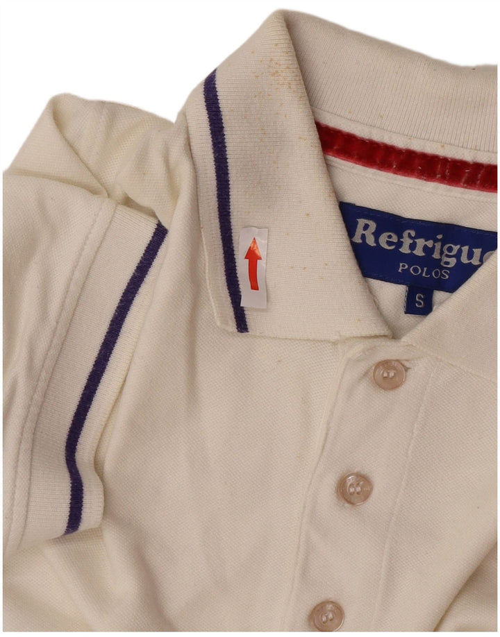 Tricou polo pentru bărbați Refrigue Bumbac alb mic