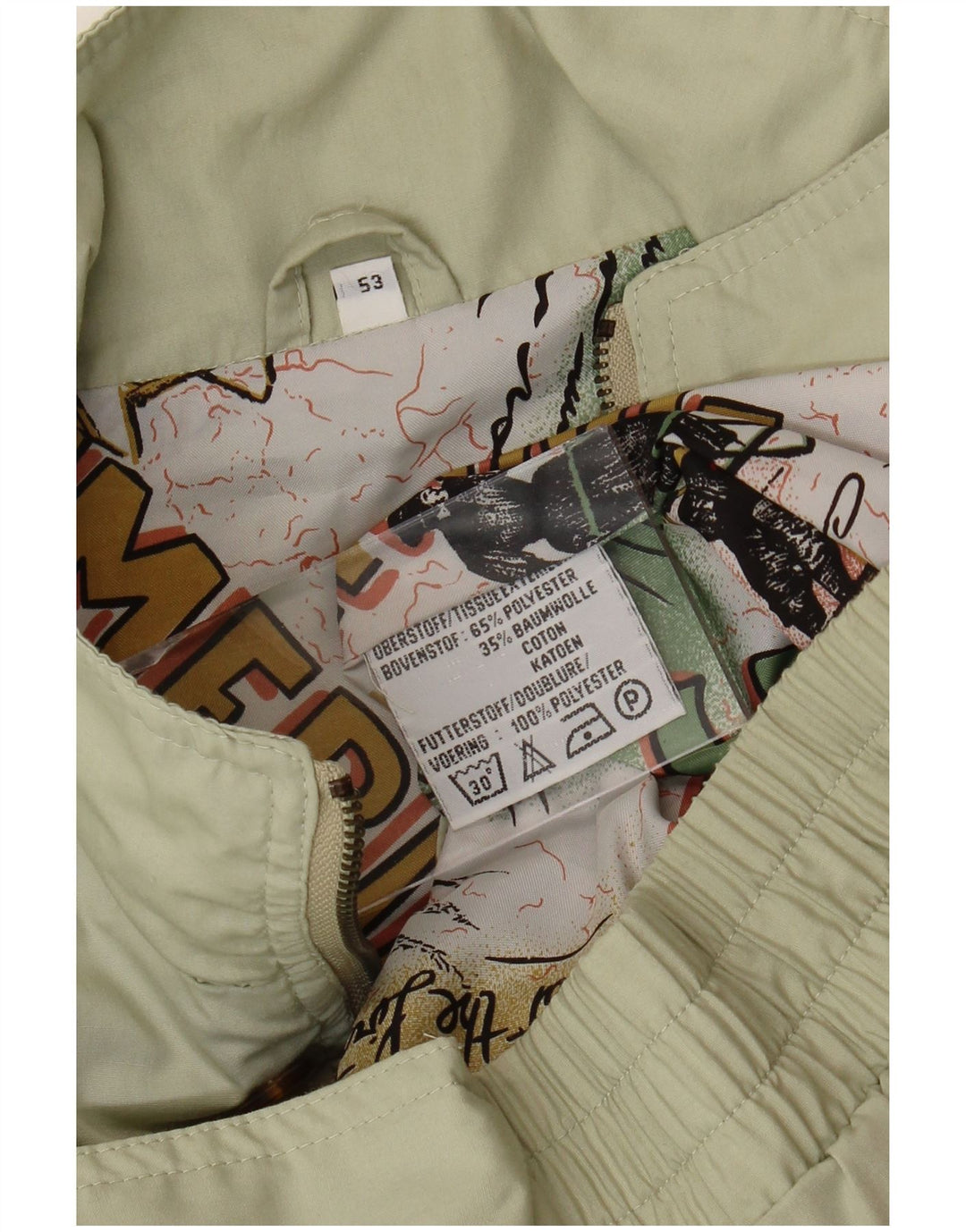 Jachetă vintage pentru bărbați IT 53 XL Kaki Poliester