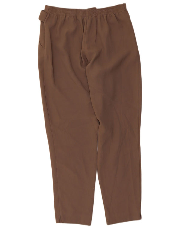 Topshop Pantaloni casual conici pentru femei UK 10 Small W28 L27 Maro Poliester