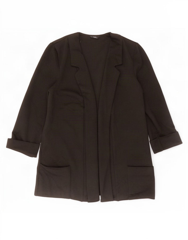 Top cardigan M&Co pentru femei cu mâneci 3/4 UK 14 Poliester mediu negru
