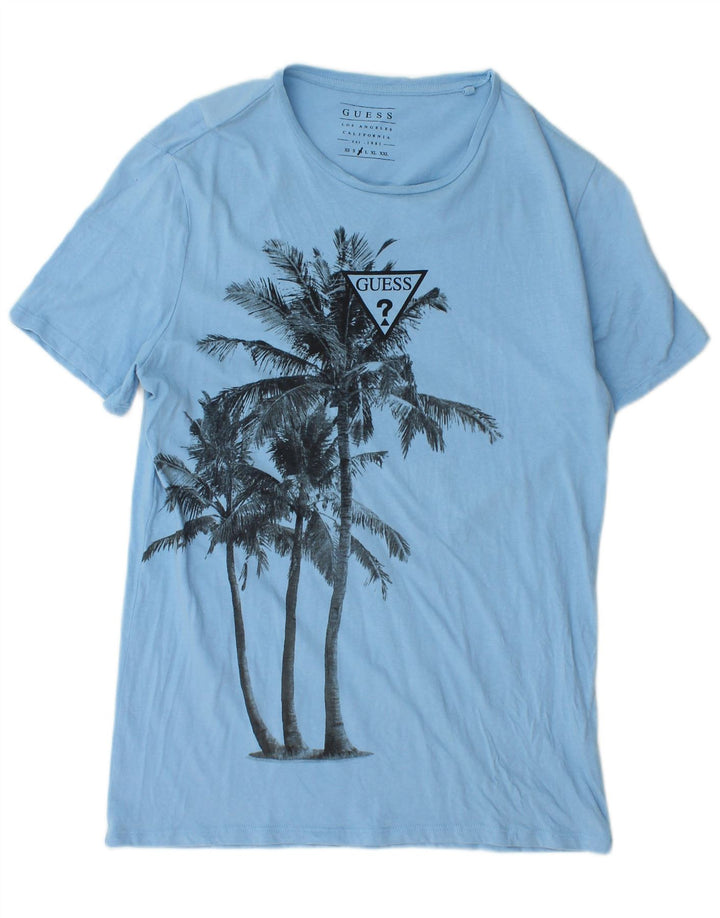 Tricou grafic Guess pentru bărbați Top Medium Blue