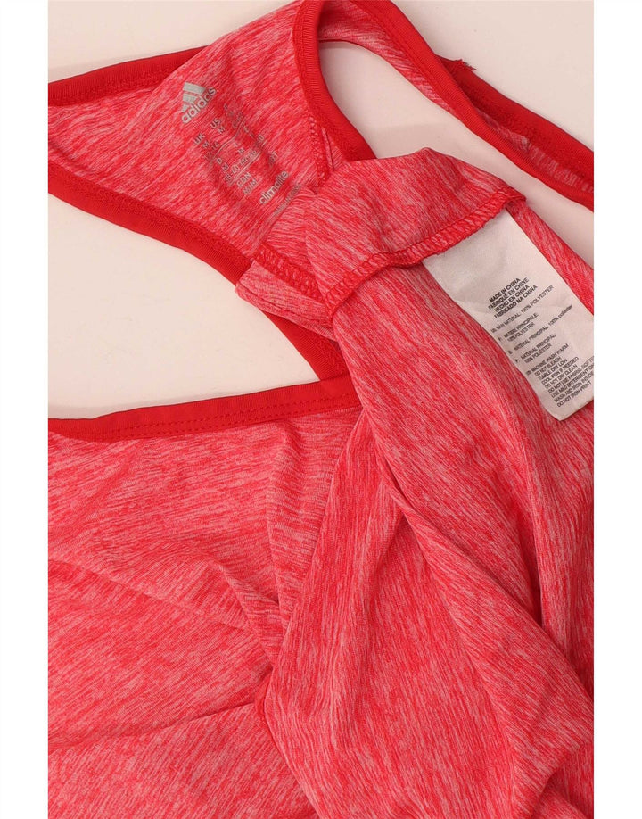 Adidas Climalite Vest Top pentru femei UK 12/14 Medium Pink Flecked Polyester
