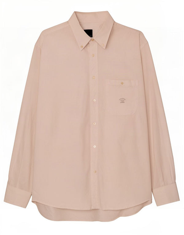 Cămașă pentru bărbați Paul & Shark Mărimea 43 17 XL Bumbac alb