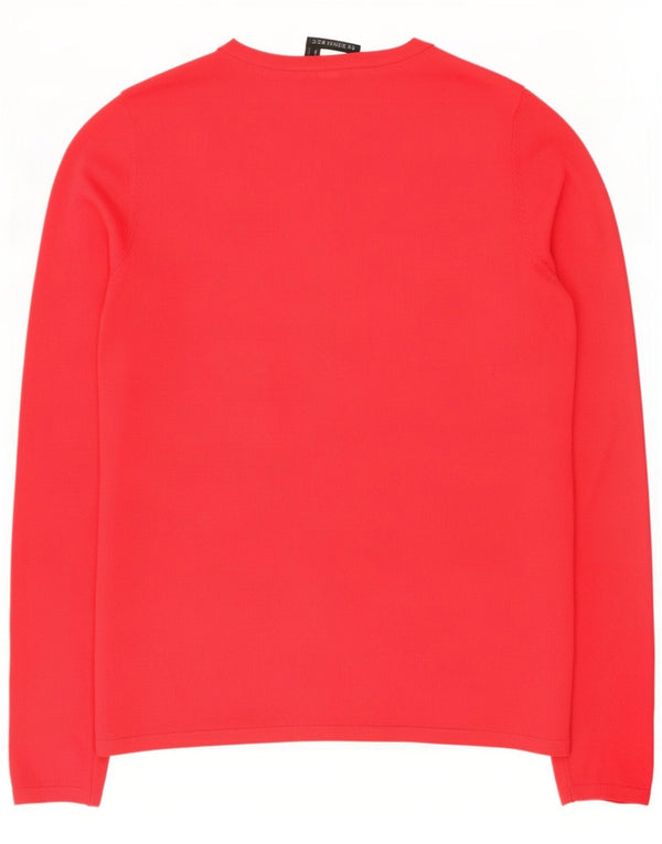 Pulover cardigan pentru femei Zara UK 14 mare, roșu, viscoză
