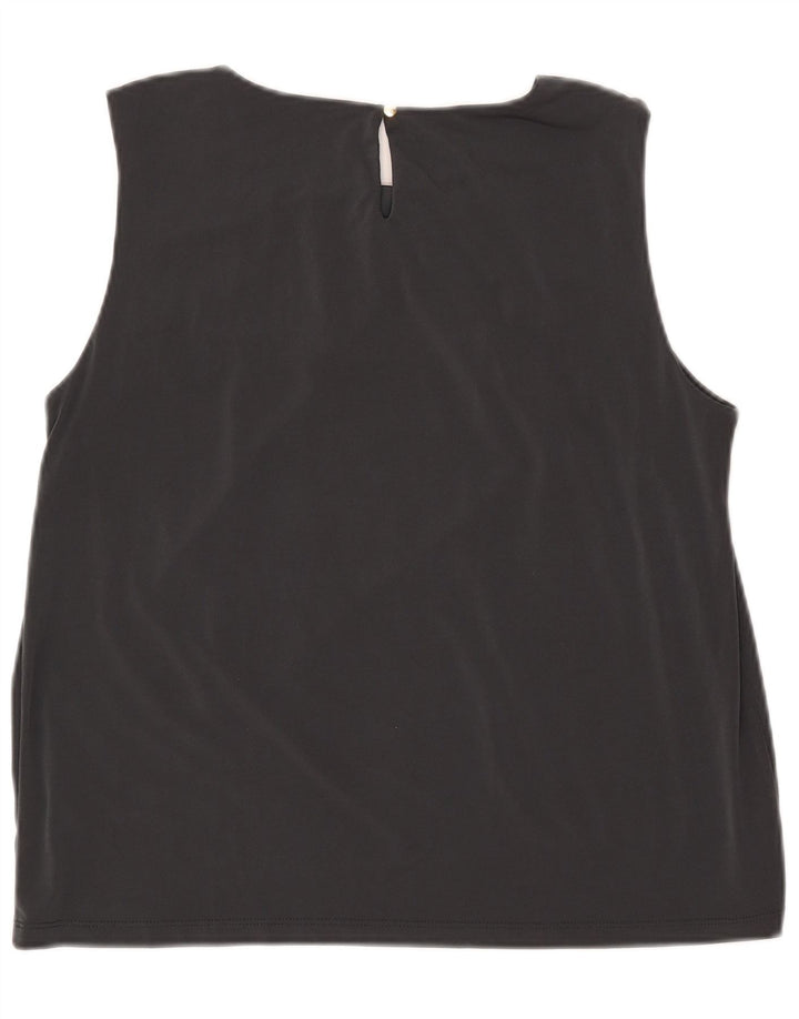 Top bluză fără mâneci pentru femei Calvin Klein UK 18 XL poliester gri