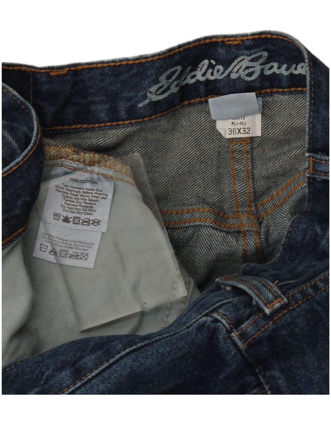 Eddie Bauer Blugi drepte pentru femei W36 L32 Bumbac albastru