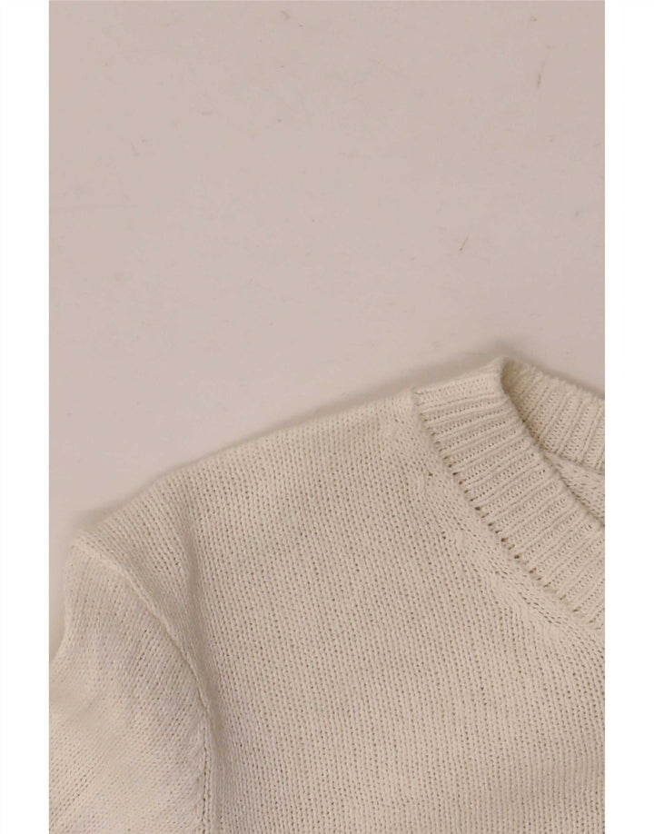 Crop Top pentru femei Zara cu mânecă lungă UK 6 XS Alb