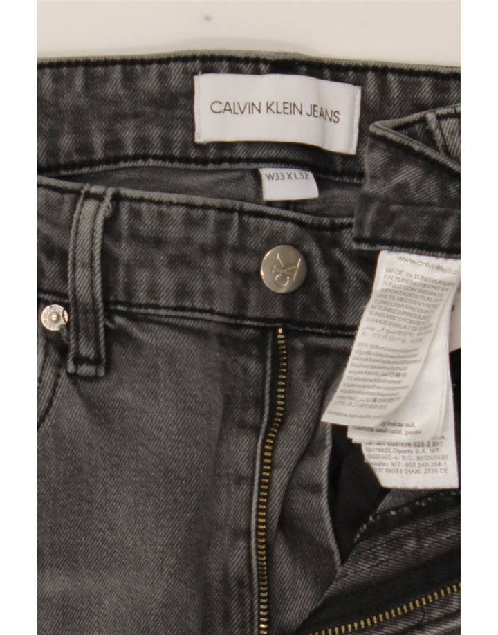 Blugi slim pentru bărbați Calvin Klein W33 L32 bumbac gri