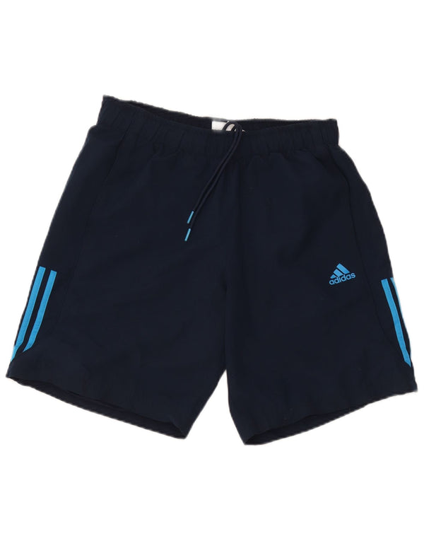 Pantaloni scurți sport adidas Climalite pentru bărbați, poliester mediu albastru