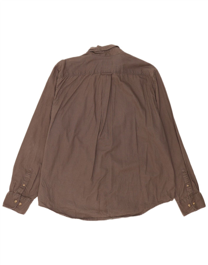 Cămașă pentru bărbați Eddie Bauer 2XL, bumbac maro