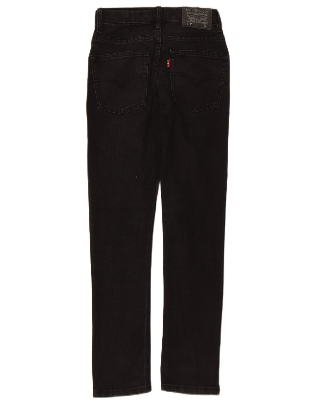 Blugi skinny pentru fete LEVI'S 510 9-10 ani W24 L26 bumbac negru