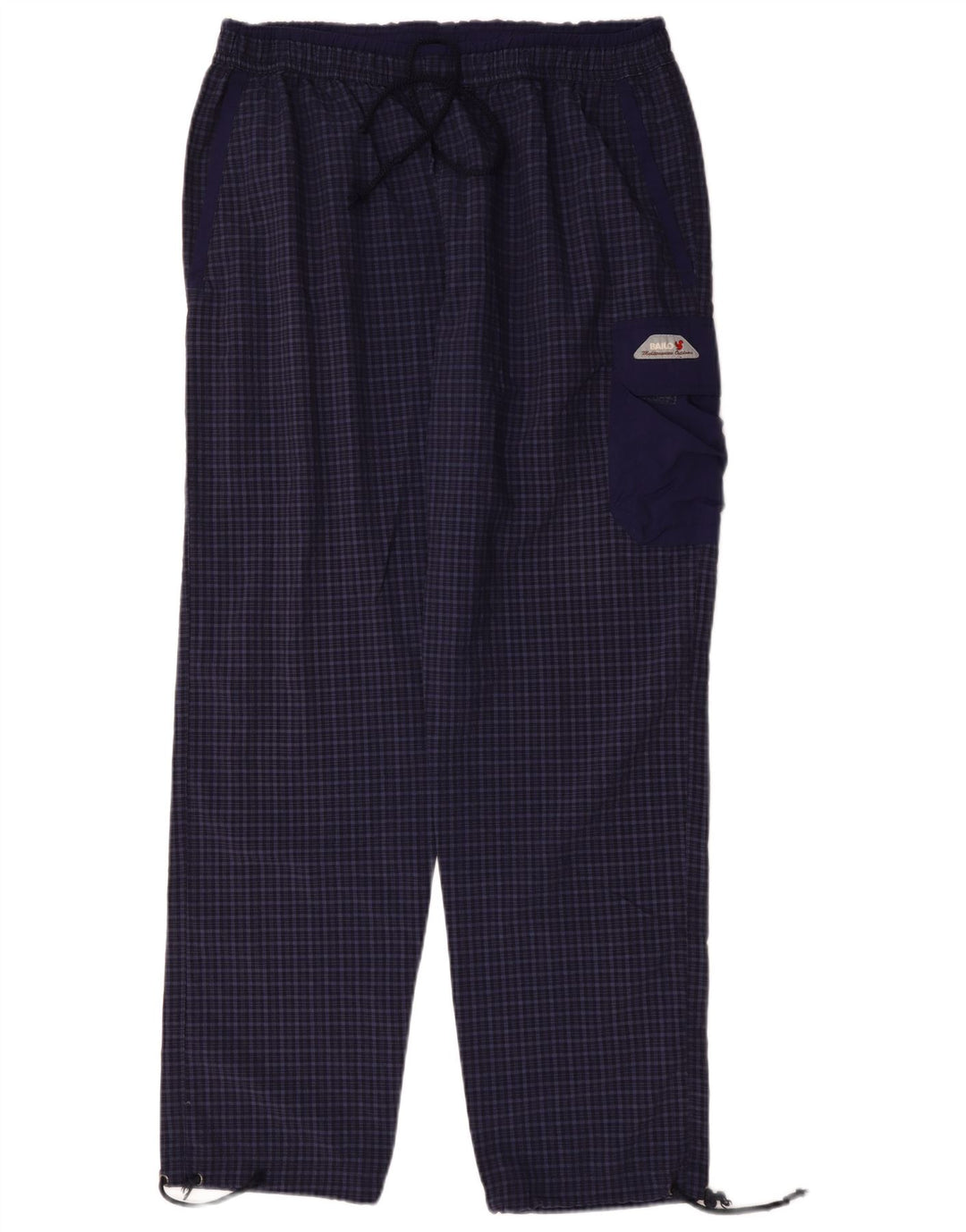 Pantaloni cargo drept bărbați Bailo, XL, poliamidă cu carouri bleumarin