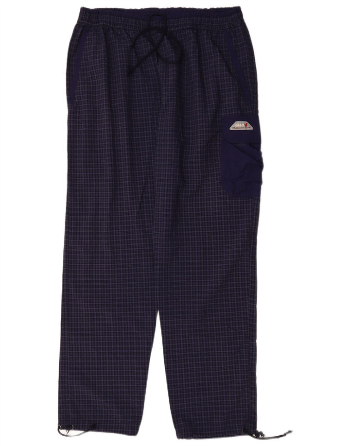 Pantaloni cargo drept bărbați Bailo, XL, poliamidă cu carouri bleumarin