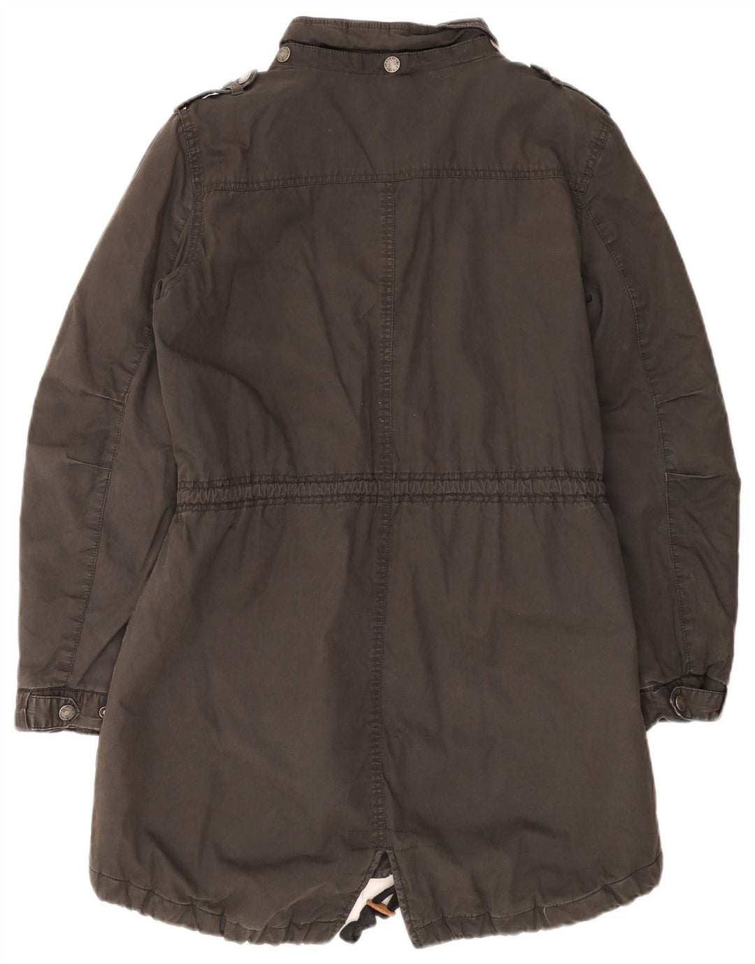 Jachetă parka pentru femei Fat Face UK 14 mare bumbac gri