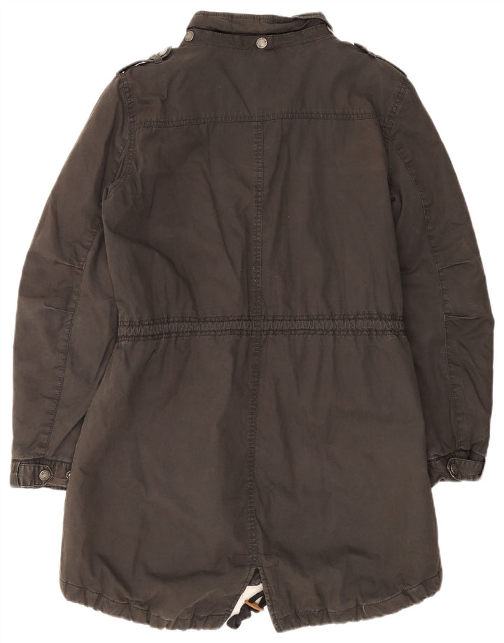 Jachetă parka pentru femei Fat Face UK 14 mare bumbac gri
