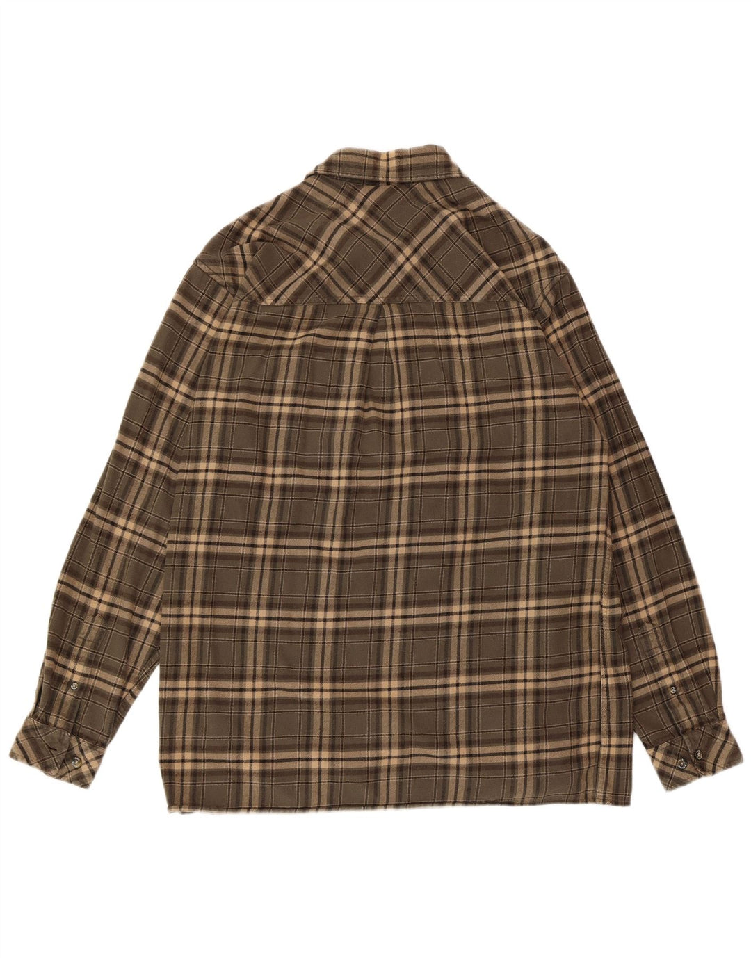 Cămașă de flanel pentru bărbați Jack Wolfskin XL, bumbac verde check