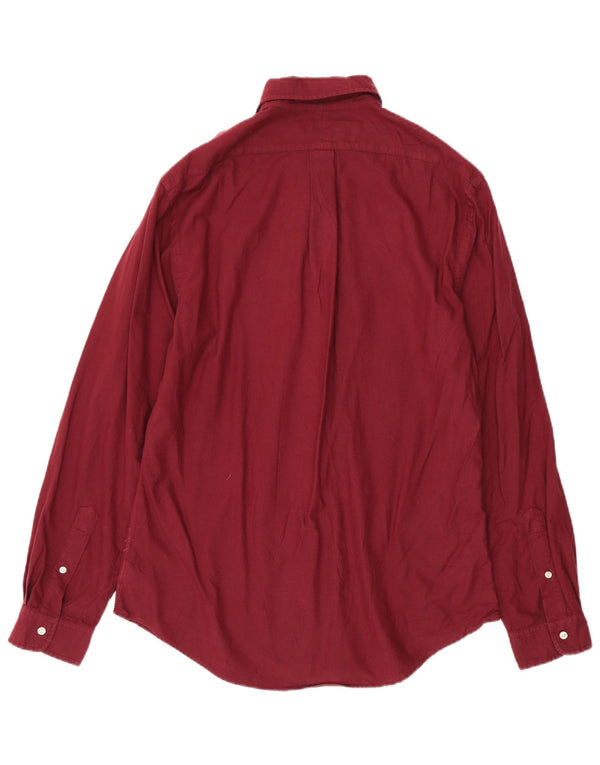 Cămașă pentru bărbați Ralph Lauren slim fit, mare din bumbac burgundy