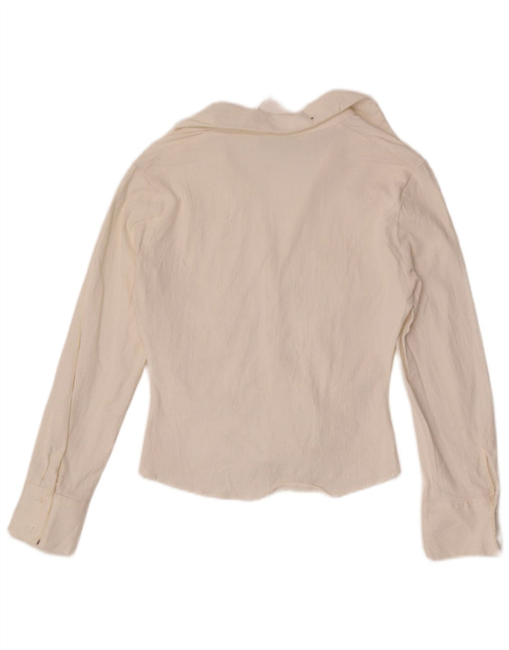 Bluză Cămașă Crop pentru Damă Zara UK 10 Mic Alb