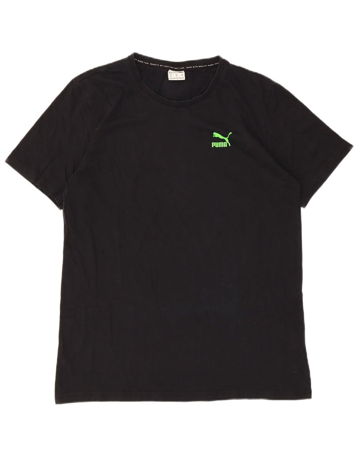 Tricou grafic Puma pentru bărbați Top mediu negru bumbac
